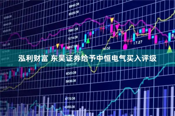 泓利财富 东吴证券给予中恒电气买入评级