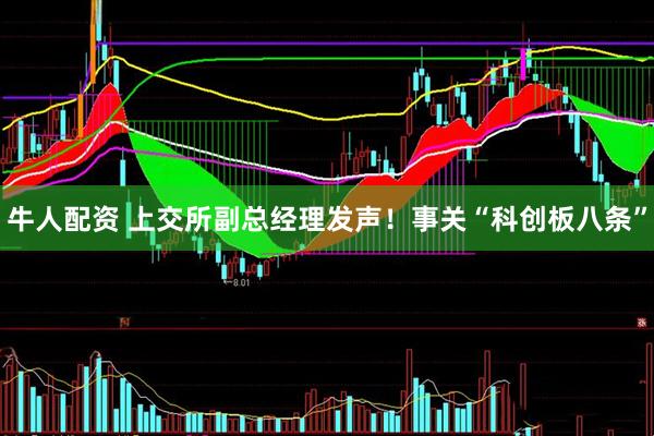 牛人配资 上交所副总经理发声！事关“科创板八条”