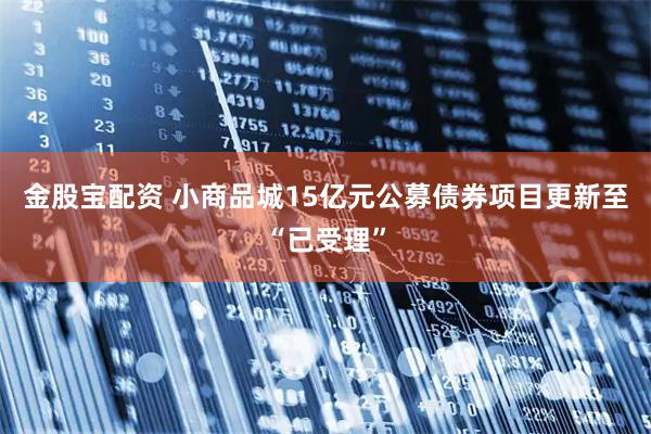 金股宝配资 小商品城15亿元公募债券项目更新至“已受理”