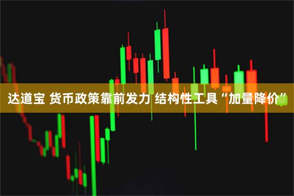 达道宝 货币政策靠前发力 结构性工具“加量降价”